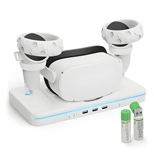 3VR glasses charger base handle storage stand Wireless RGB seven-color light